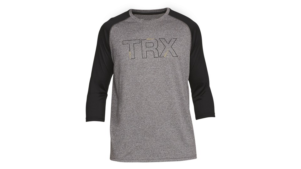 UA - TRX - 3/4 Tech Shirt grau Herren XL